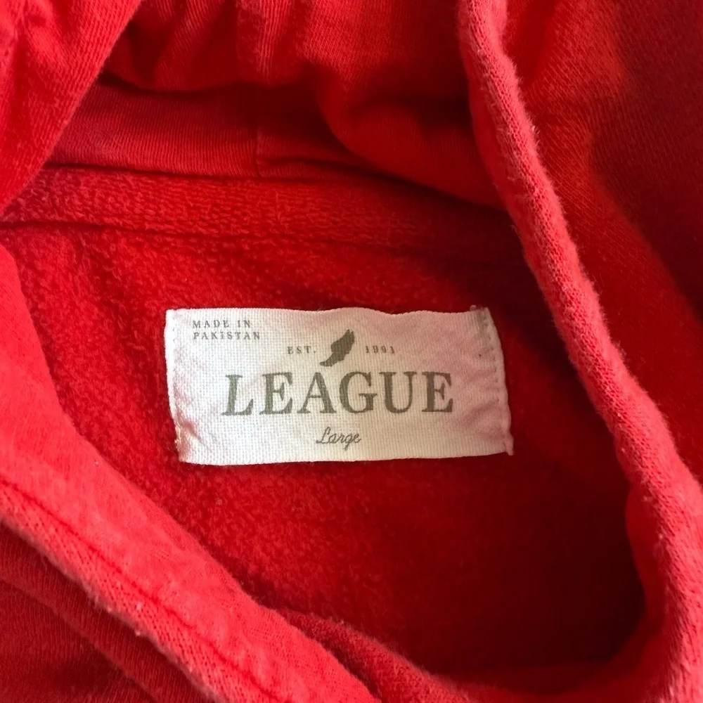 League Red Men's Hoodie Sweater
